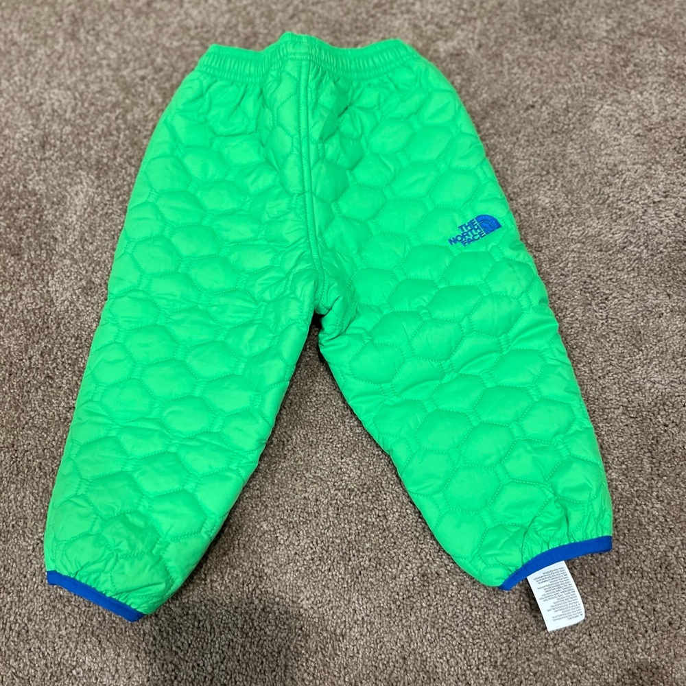 reversible north face snow pants - infant (12-18m)
